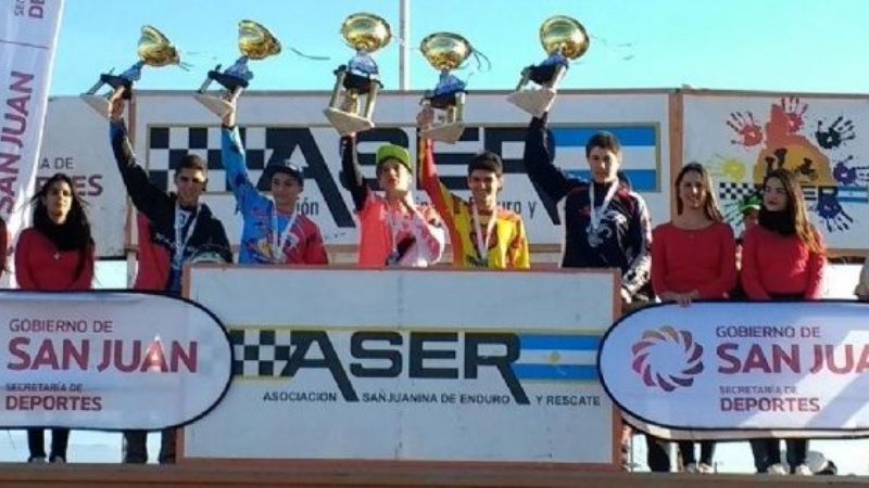 Ignacio Carrizo, 5to. en la Junior del enduro nacional