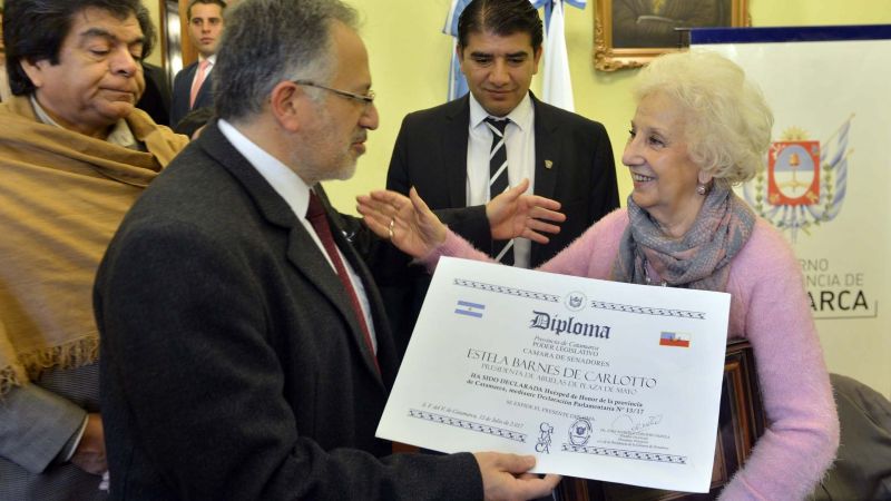 Estela de Carlotto fue recibida en Casa de Gobierno