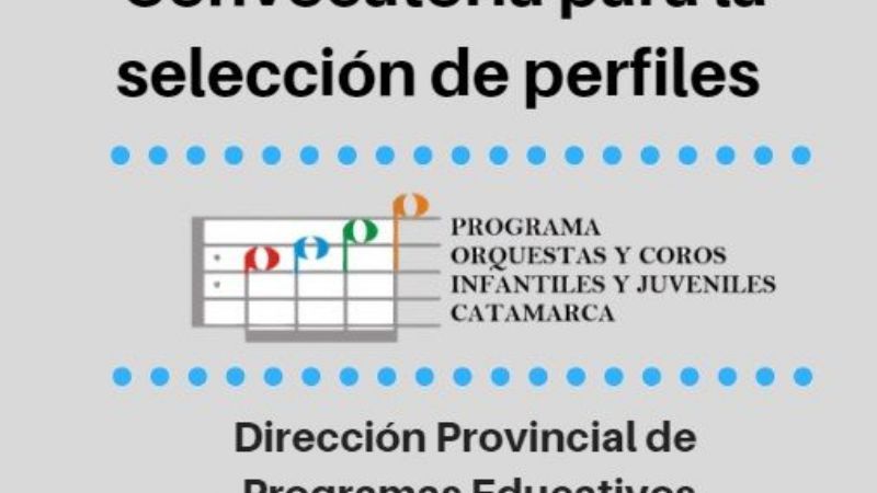 Convocatoria para el Programa “Coros y Orquestas”