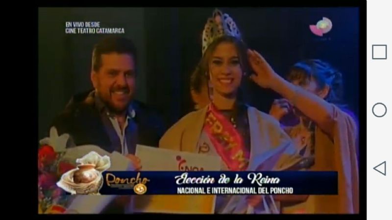 Araceli González, de Fray Mamerto Esquiu, es la reina del Poncho 2017