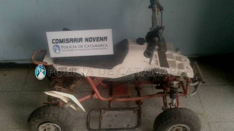 Recuperaron un cuadriciclo