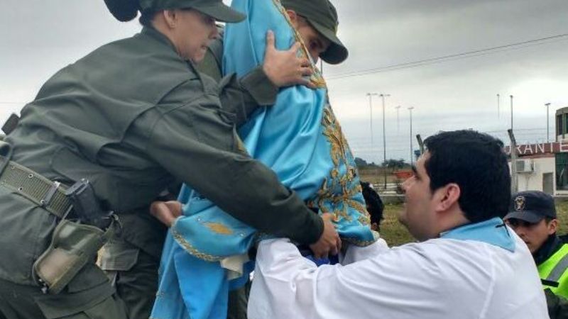 Miles de salteños recibieron a la Virgen del Valle en su visita a Chicoana
