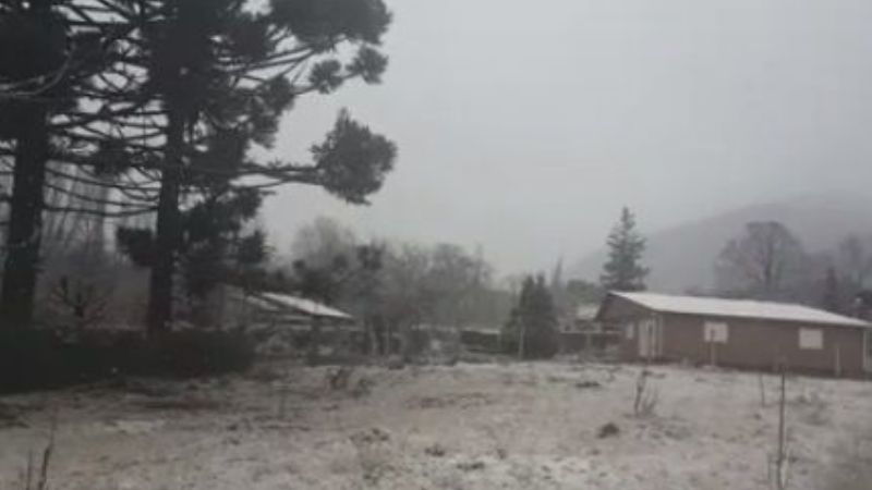 El Rodeo amaneció blanco