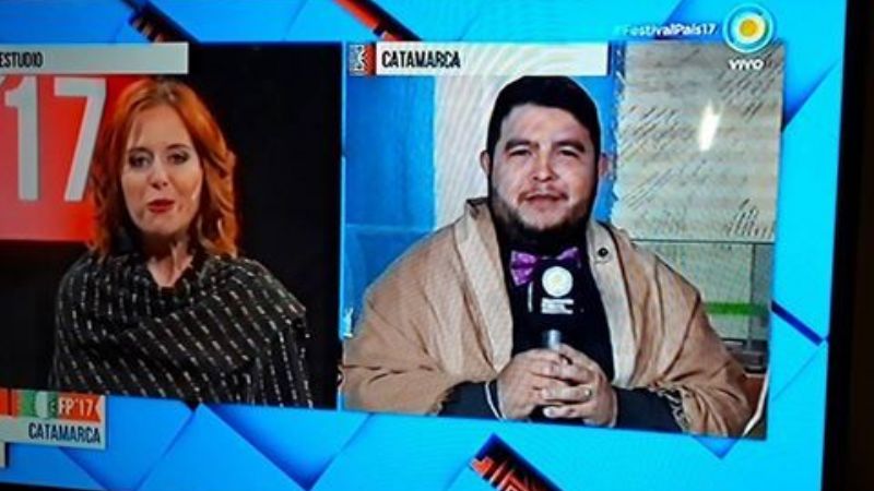 El Poncho brilló en la TV Pública Nacional