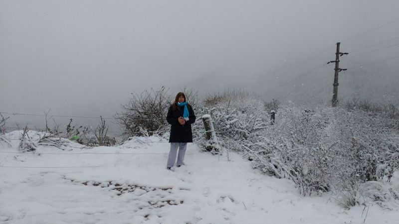 El Rodeo amaneció blanco