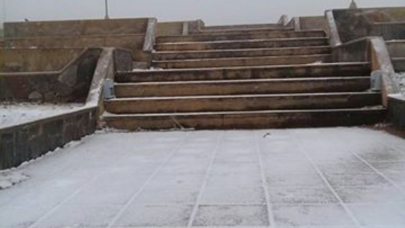 El cerro Ancasti, también recibió a la nieve