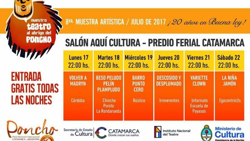 Comienza el ciclo Nuestro Teatro al Abrigo del Poncho
