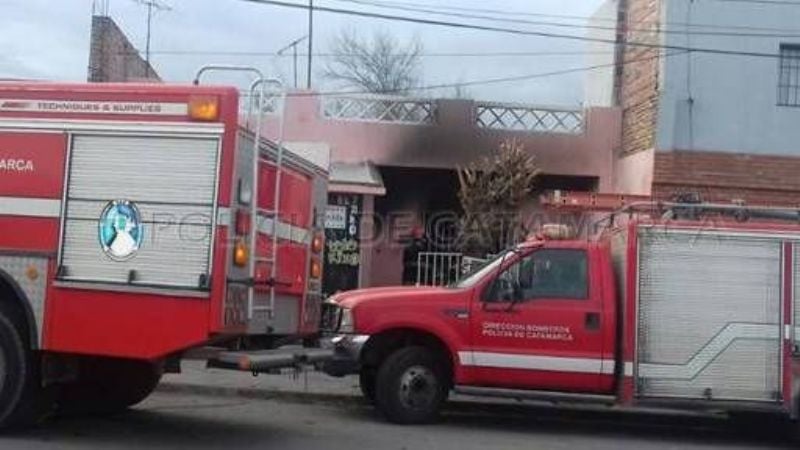 Se incendió una casa