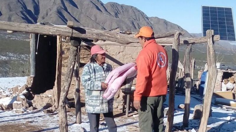 Defensa Civil asistió a familias de Ampujaco