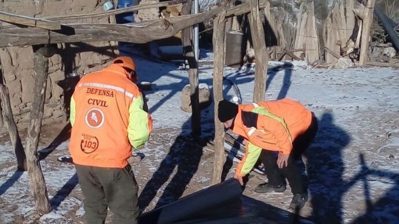 Defensa Civil asistió a familias de Ampujaco