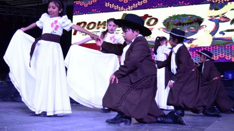 Chicos del interior protagonistas de la fiesta en el Ponchito