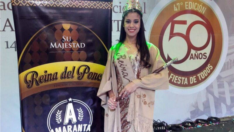 Amaranta presentó la “Reina del Poncho”