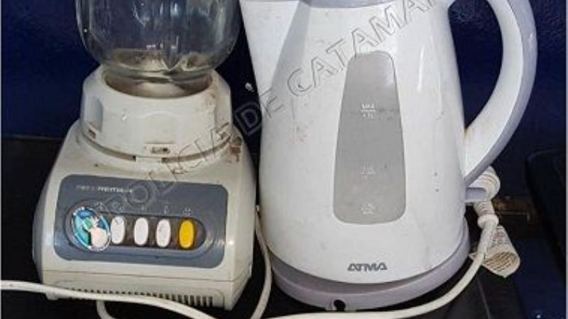 Lo agarran con electrodomésticos robados