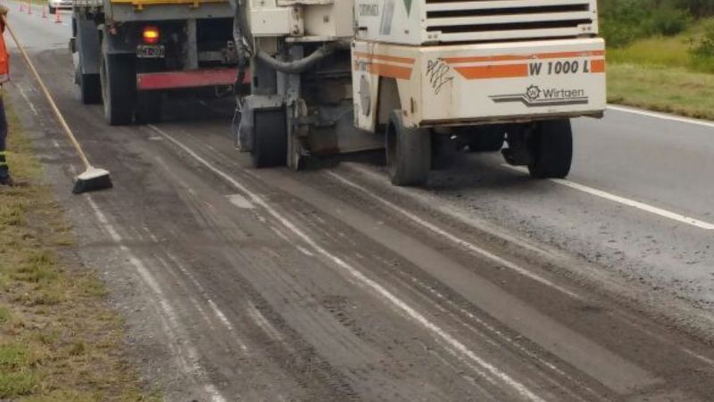 Tramos con presencia de personal y equipos en Ruta 157