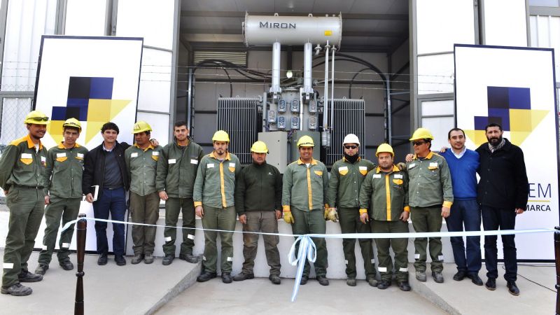 Lucía inauguró una nueva obra de energía