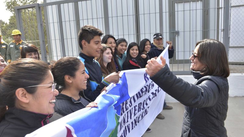 Lucía inauguró una nueva obra de energía