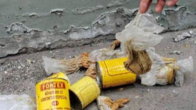 Resguardan a un niño que inhalaba pegamento