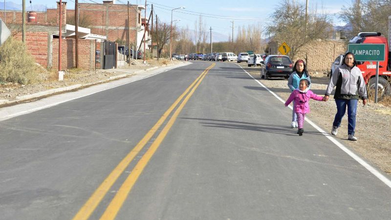Corpacci inauguró una obra vial en Santa María