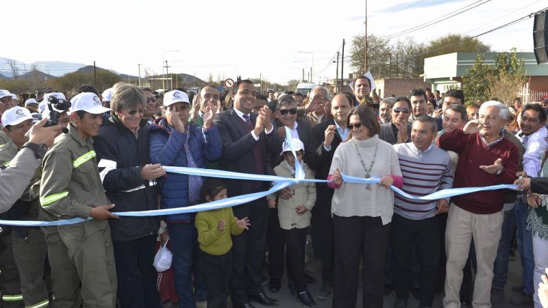 Corpacci inauguró una obra vial en Santa María
