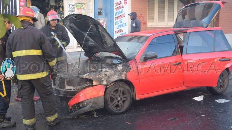 Se incendió un auto