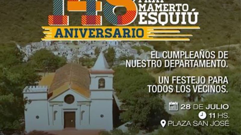 Festejos por el 148° aniversario de Fray Mamerto Esquiú