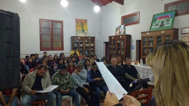 El PJ de Recreo homenajeó a Evita en la Biblioteca Popular