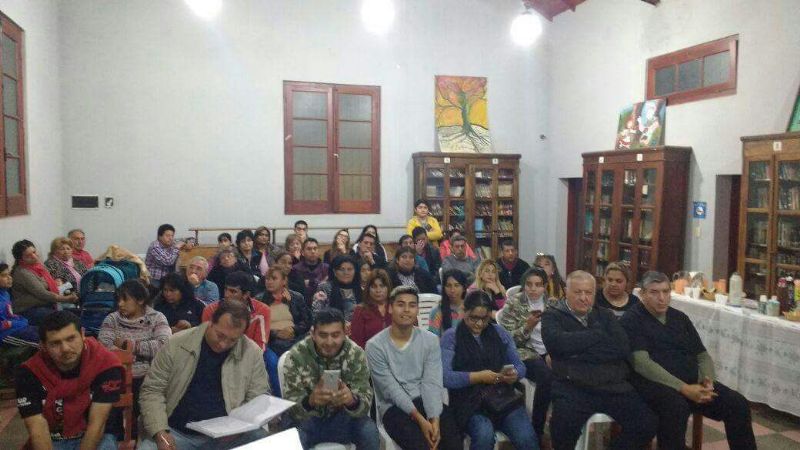 El PJ de Recreo homenajeó a Evita en la Biblioteca Popular