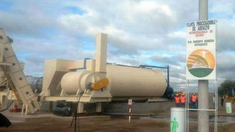 Inauguraron la planta procesadora de asfalto