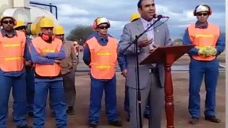 Inauguraron la planta procesadora de asfalto