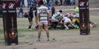 UN SCRUM del partido que Hurones le ganó 39-15 a Los Chelcos.