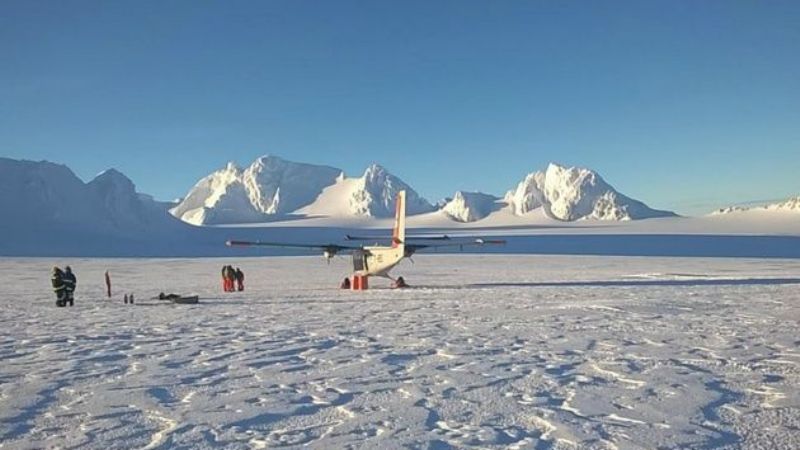 Histórico rescate a suboficial que se quebró en la Antártida