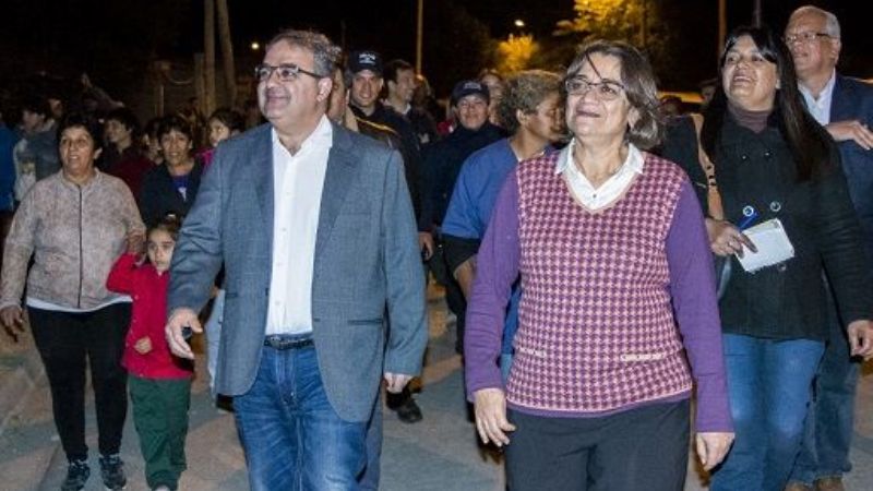 Corpacci y Jalil recorrieron obras de iluminación