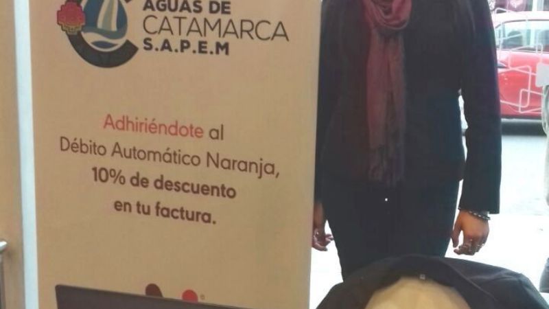 Débito automático del servicio de Aguas de Catamarca
