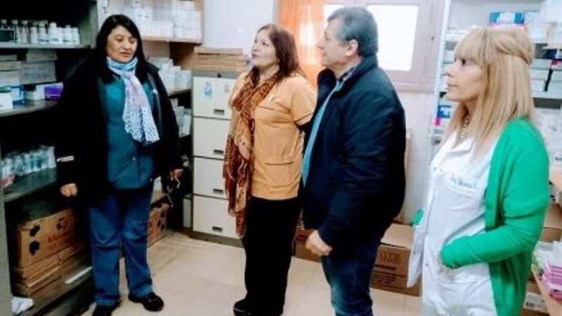 Recorrido de obras en el Hospital de Ancasti