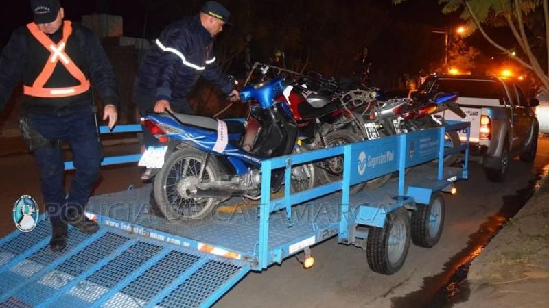 Un total de 25 motos al corralón por infracciones