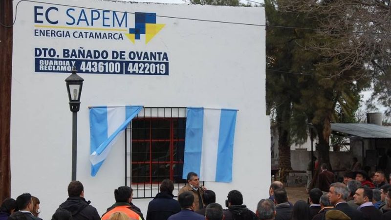 EC SAPEM inauguró distrito en Bañado de Ovanta