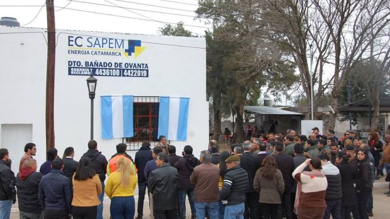 EC SAPEM inauguró distrito en Bañado de Ovanta