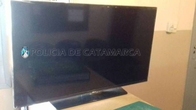 Secuestran un TV LED en el norte de la Capital