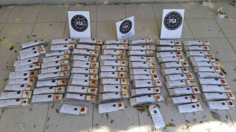 Incautaron 31 kilos de marihuana y detuvieron a tres personas