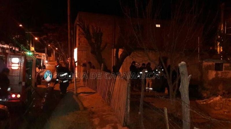 Incendio en una vivienda del barrio Eva Perón