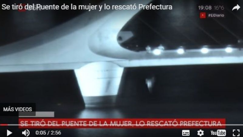 Un hombre saltó del Puente de la Mujer en Puerto Madero