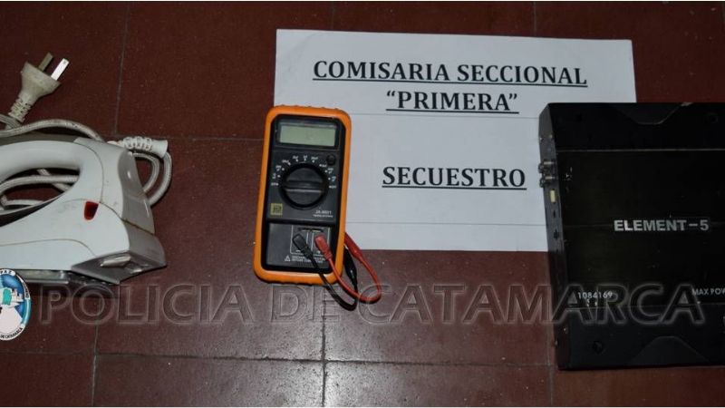 Tenía cosas robadas y terminó preso