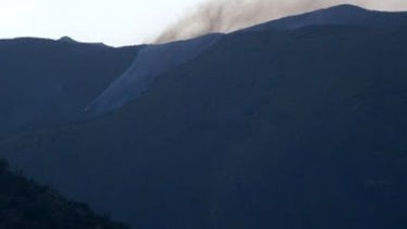 Incendio forestal en Choya y Minas Capillitas