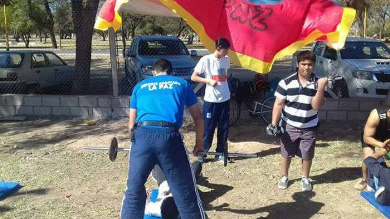 Chicos de La Paz en el Encuentro Provincial de Deporte Adaptado
