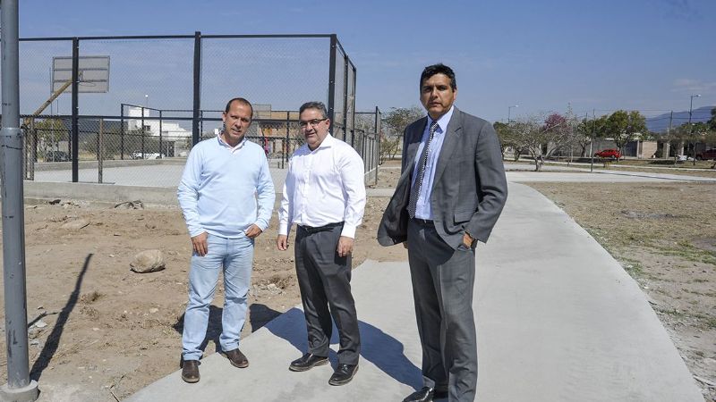 Jalil supervisó los trabajos en plaza Achachay