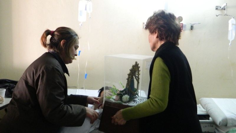El Hospital San Juan Bautista recibió a la Virgen de Luján