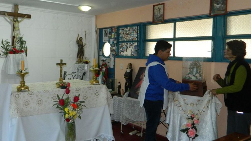 El Hospital San Juan Bautista recibió a la Virgen de Luján