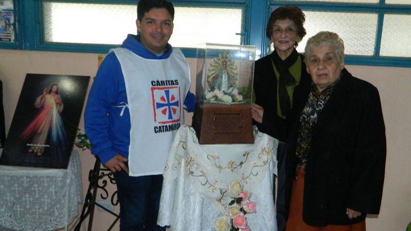 El Hospital San Juan Bautista recibió a la Virgen de Luján
