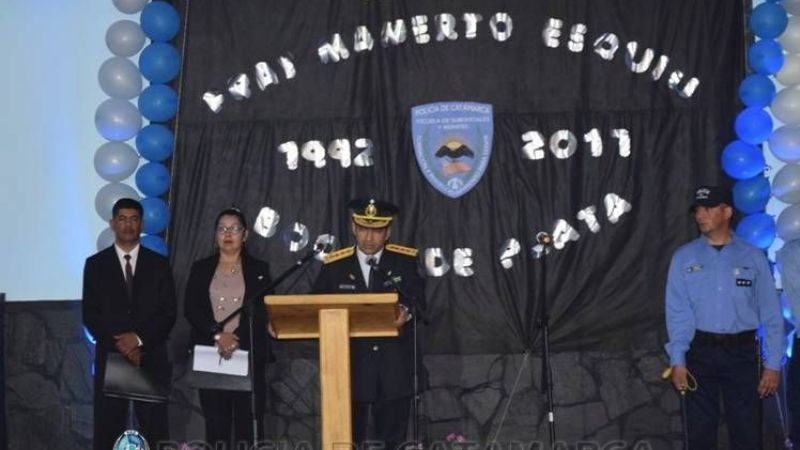 Acto en la Escuela de Suboficiales y Agentes "Fray Mamerto Esquiú"