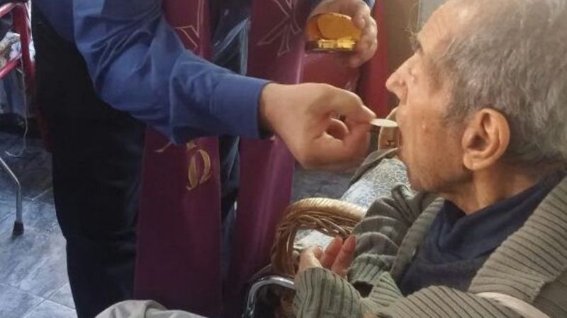 La Virgen de Luján visitó a los abuelos y estudiantes